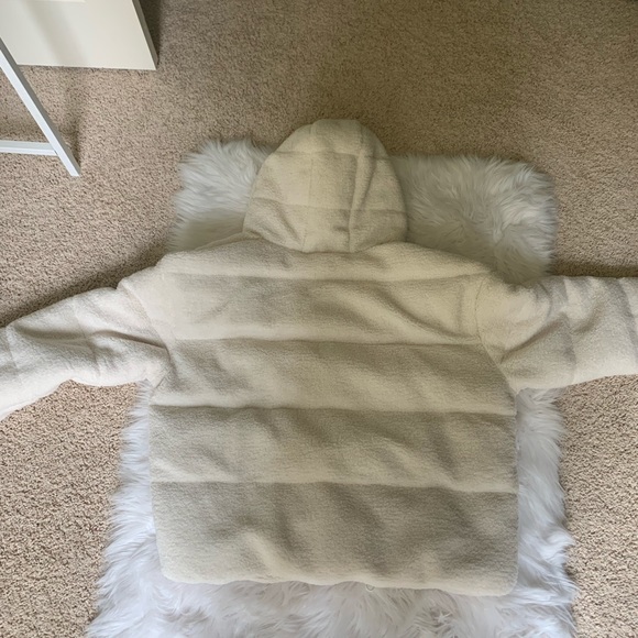 Cozy Cropped Sherpa Puffer Jacket - Picture 4 of 4